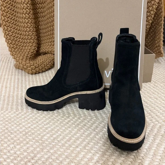 Dolce Vita Black Suede Hawk Bootie - Picture 3 of 5